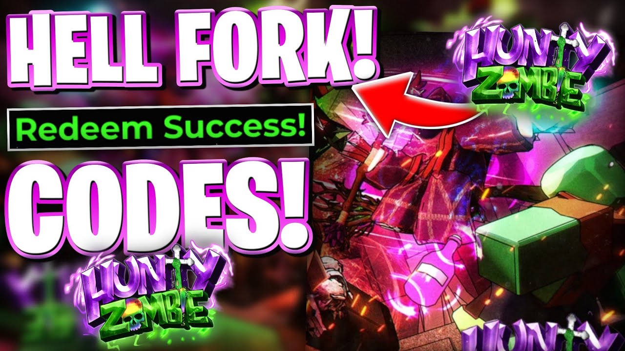 🌋[HELL FORK] LATEST WORKING HELL FORK UPDATE 29 CODES FOR HUNTY ZOMBIE ON ROBLOX! HUNTY ZOMBIE CODES