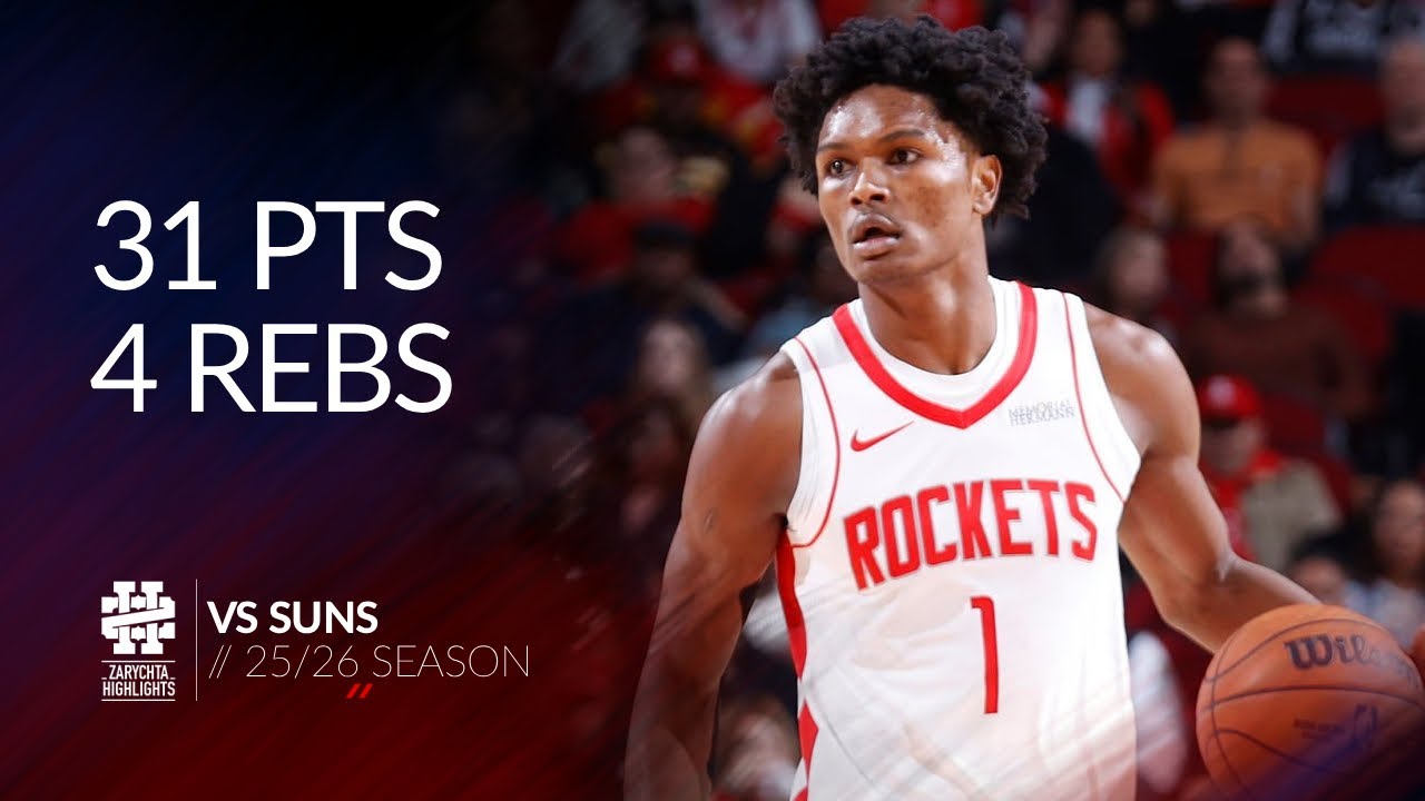 Amen Thompson Scores 31 vs Suns | 2025/26 Season Highlights