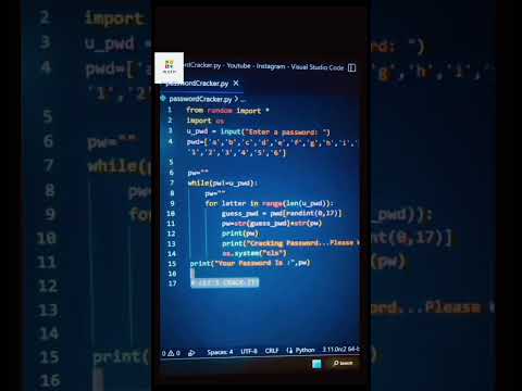 password hack using python #hacker #python #trending