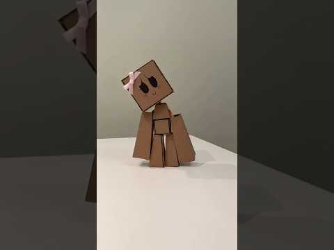 cardboard ragdoll tutorial 📦🩷 #diy #paperdoll #tutorial #ragdoll #craft #fy #trend