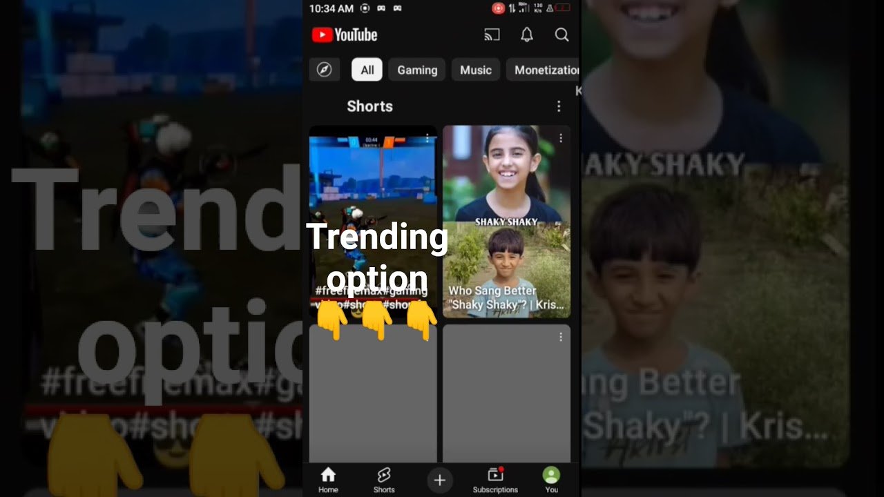 trending option not show problem #shorts