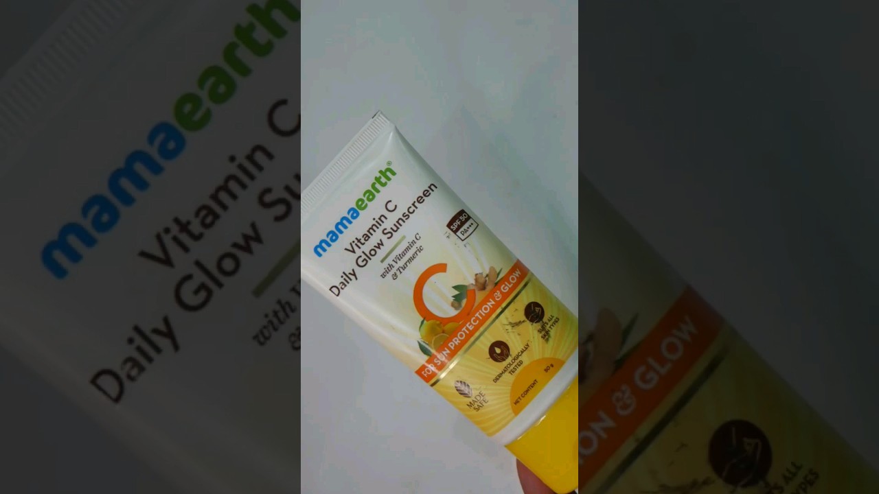 Mamaearth Vitamin C Daily Glow Sunscreen Review ☀️