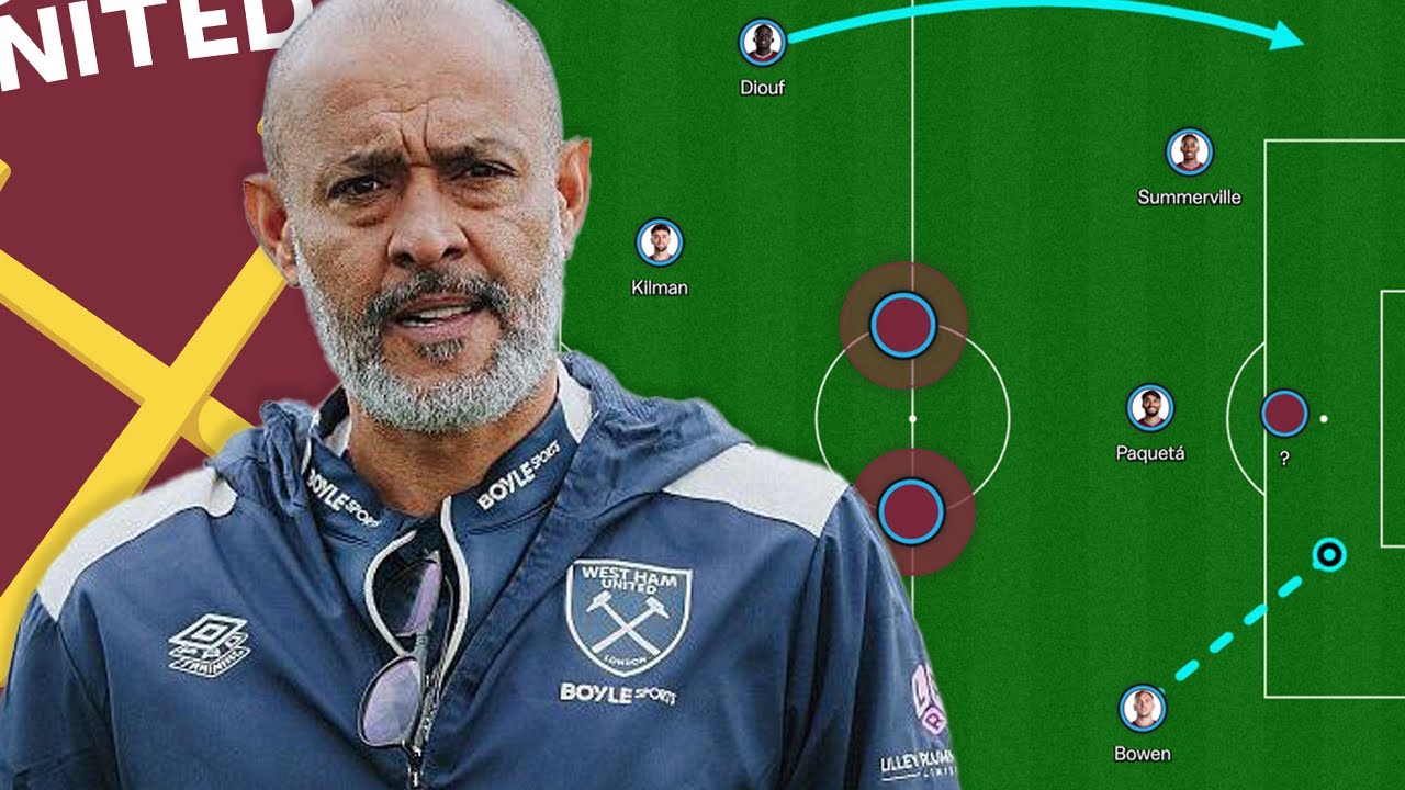 West Ham's Lineup & Strategy for Everton Clash | Nuno Espirito Santo's First Match Preview ⚽