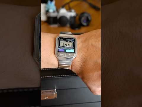 Summer vibes with the vintage Casio A120WE-1AVT ☀️⌚️ #retro #fashion
