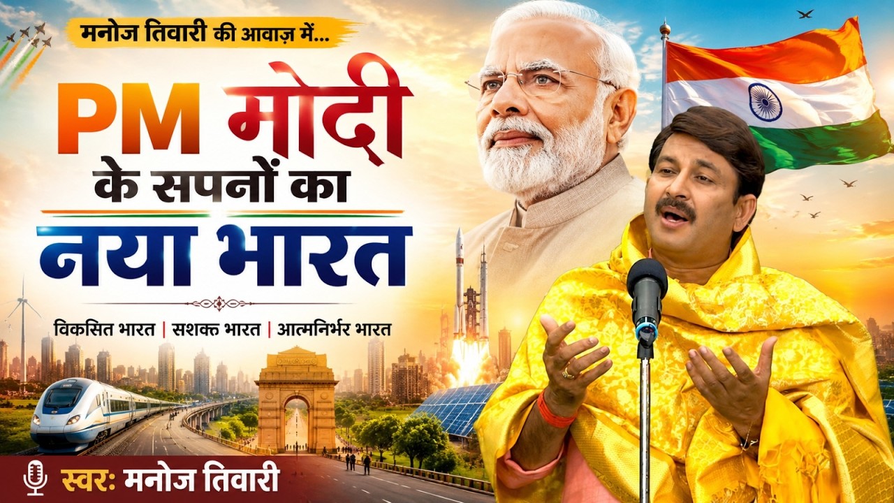 भारत के लिए सपना PM Modi का... | Manoj Tiwari की आवाज में प्रेरणादायक गीत