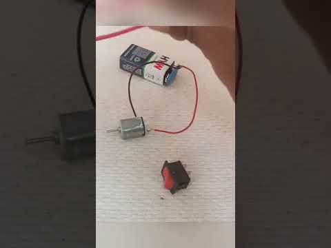 ⚡ How to make a DC Motor FAN with 9 Volts Battery #shorts #viral #trending #experimental #youtube