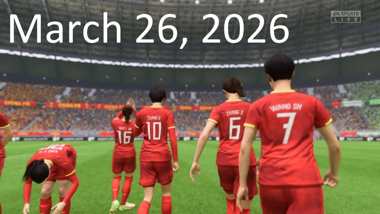 March 26, 2026 - China vs Wolfsburg - Women's International Friendly - FIFA 23 Gameplay