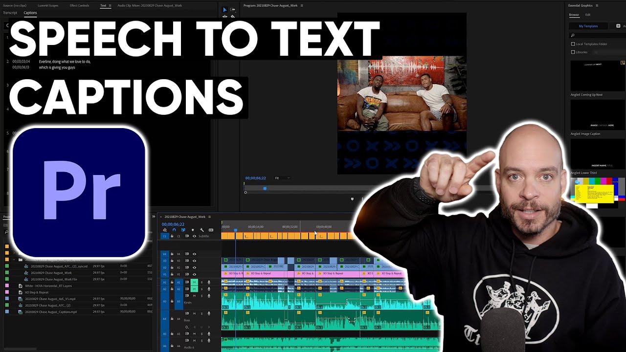 Auto-Generate Captions in Adobe Premiere Pro 2021 🎥