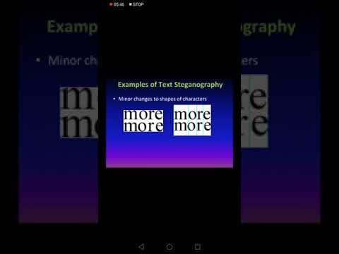 Seminar Presentation on Steganography