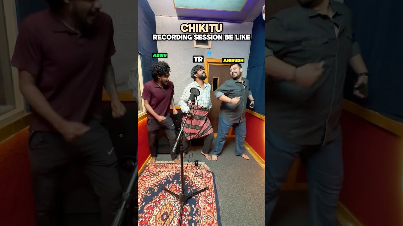 Chikitu Song Recording Session ๐โจ #vikkals #recordingsessions