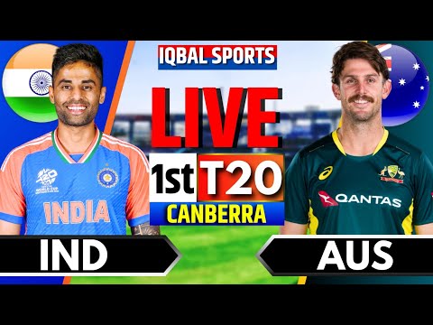 🔴India vs Australia, 1st T20 | Live Cricket Match Today | IND vs AUS Live | Iqbal Sports Commentary