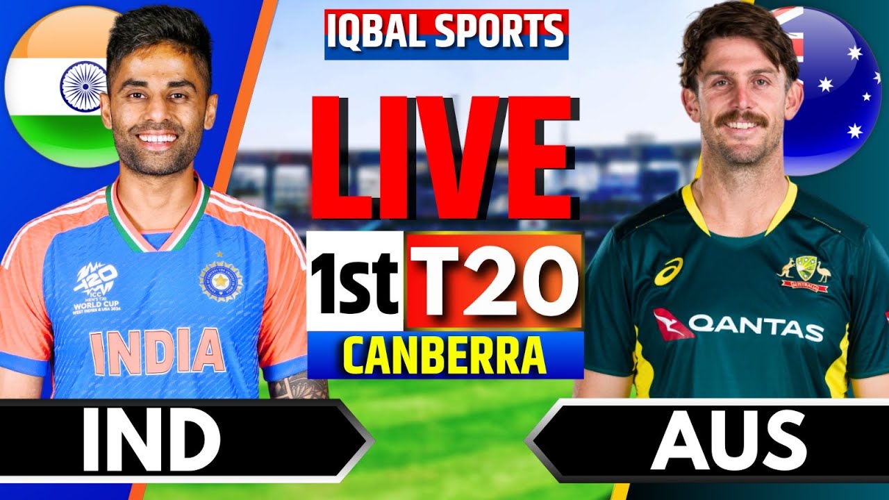 India vs Australia 1st T20 Live: Watch Today’s Exciting Cricket Match with Iqbal Sports Commentary 🏏