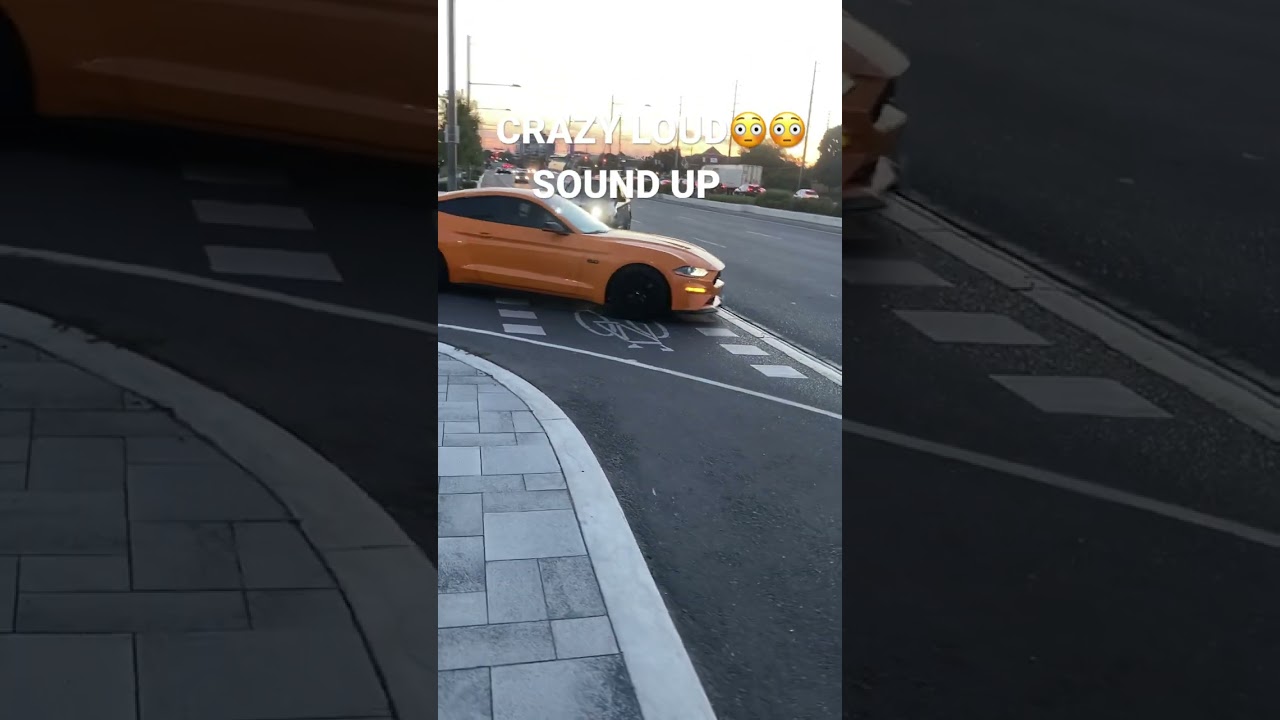 Epic Mustang GT Roars Out of Car Meet! 🔥 #shorts