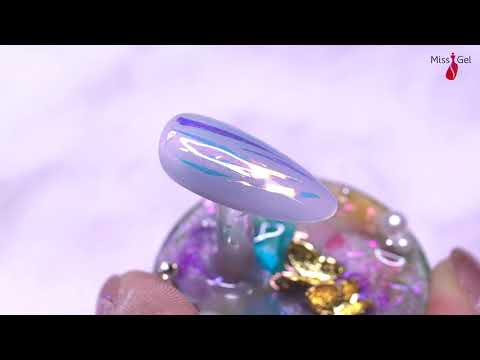 Missgel rainbow glitter color nail gel polish 2020-CHBK. #gelpolish #missgel