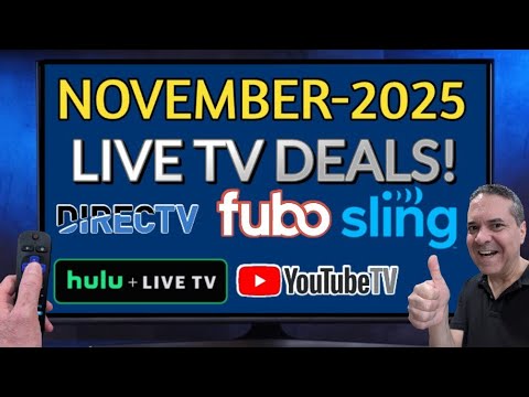 BEST LIVE TV Plan Deals-November 2025🍂🏈