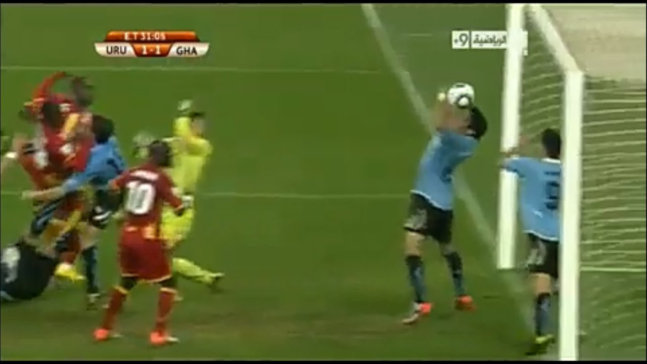 ضربة جزاء غانا وطرد سواريز في كأس 2010 ⚽