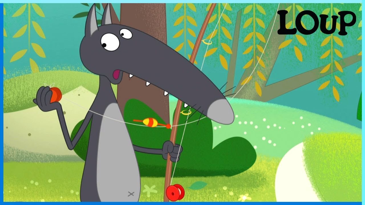 Le Loup qui voulait pêcher un gros poisson 🐟