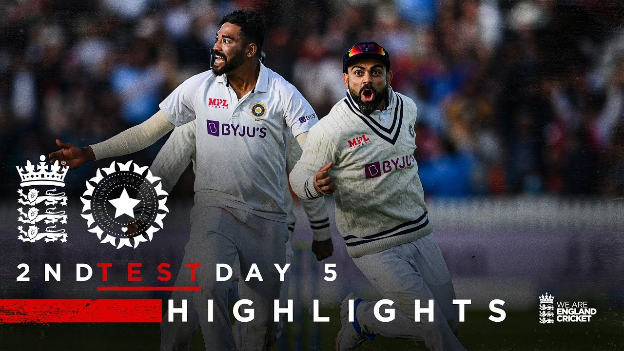 India's Exciting Win! | England v India Day 5 Highlights 🏏