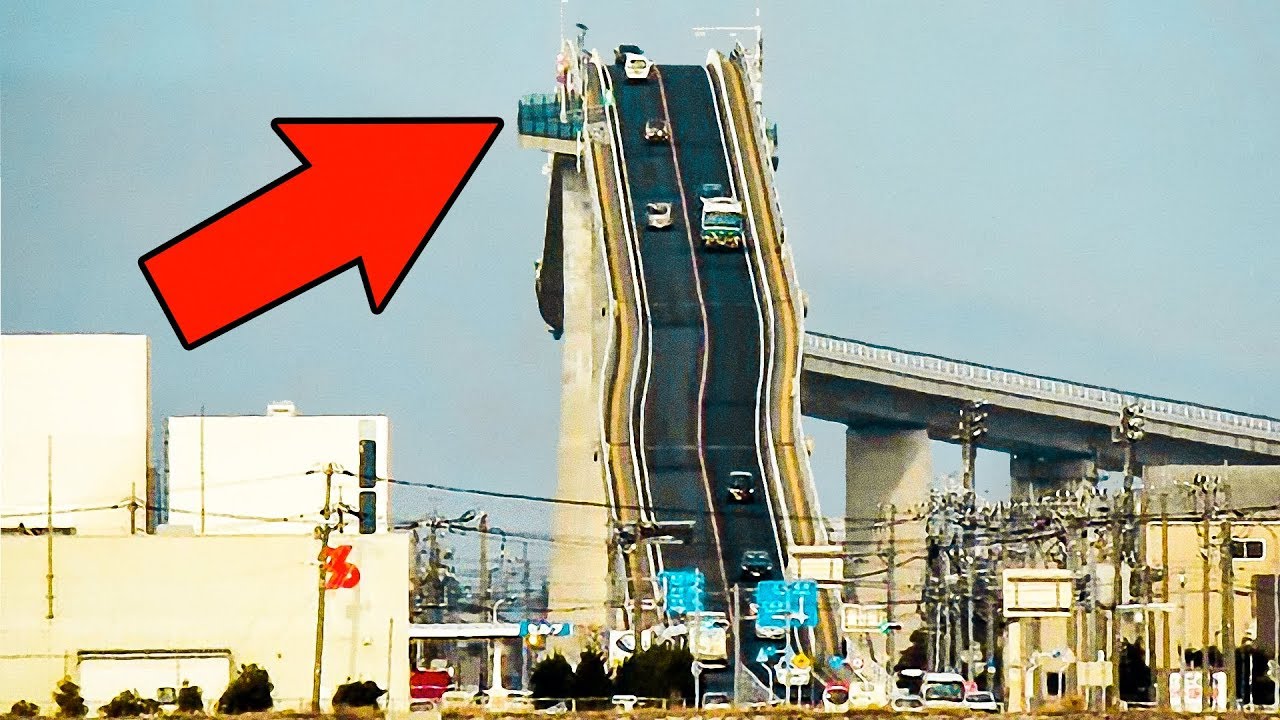 Japan's Eshima Ohashi Bridge: A Roller Coaster Experience 🚗