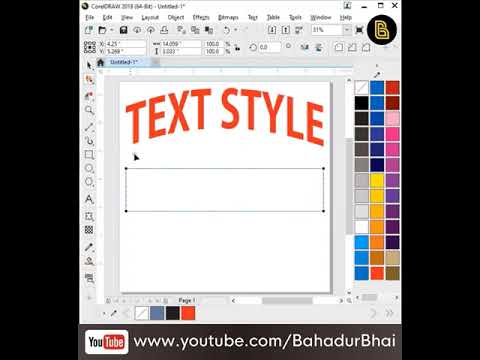 How To Use Envelop Tool In Corel Draw, How to Curve & Warp Text In Corel Draw 2019 #Shorts