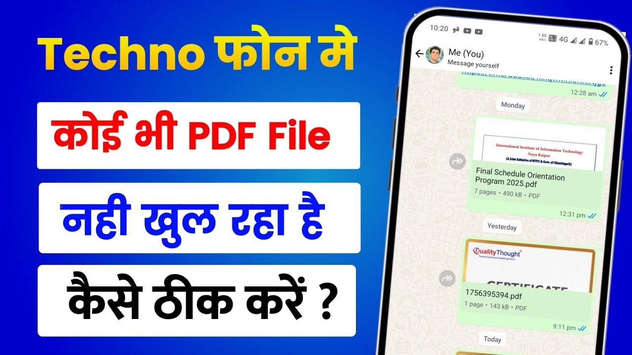 Tecno Phone: Issues Opening PDF Files on WhatsApp