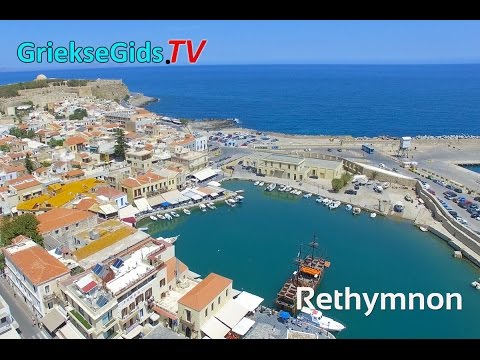 Luchtvideo Rethymnon stad (Kreta) - De Griekse Gids