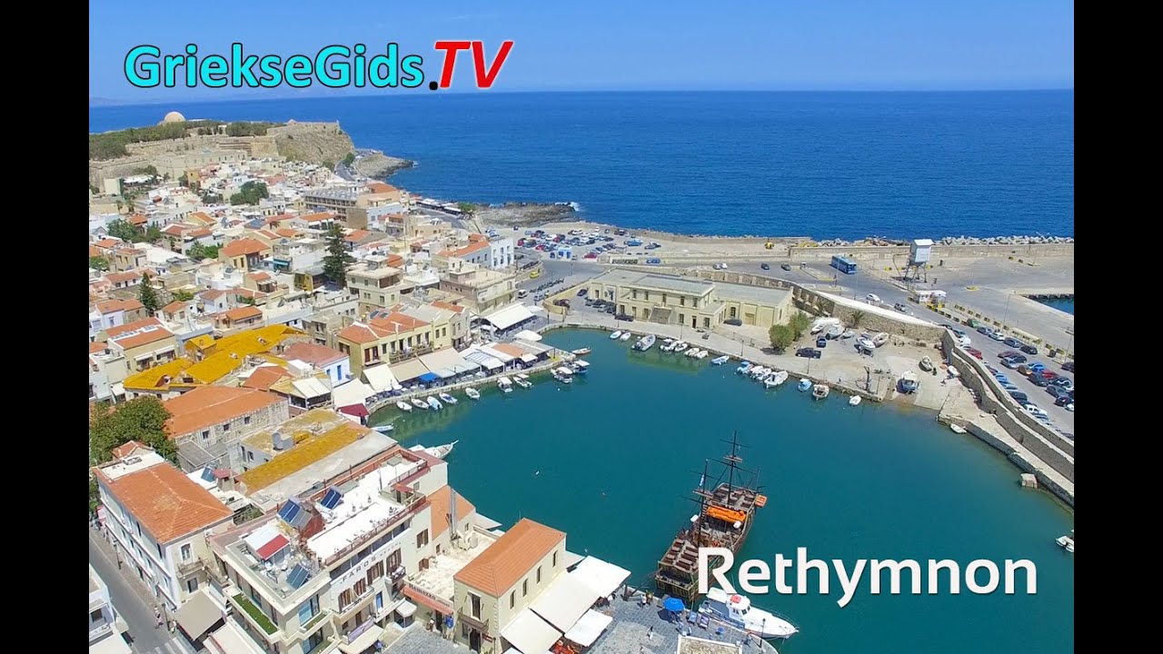Ontdek Rethymnon Stad op Kreta met Adembenemende Luchtbeelden 🌅