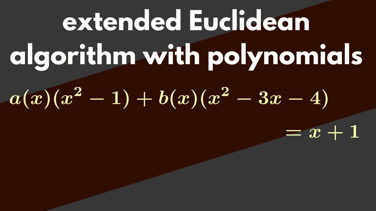 Polynomial GCD as a Combination: An Example of Bezout's Identity in Abstract Algebra