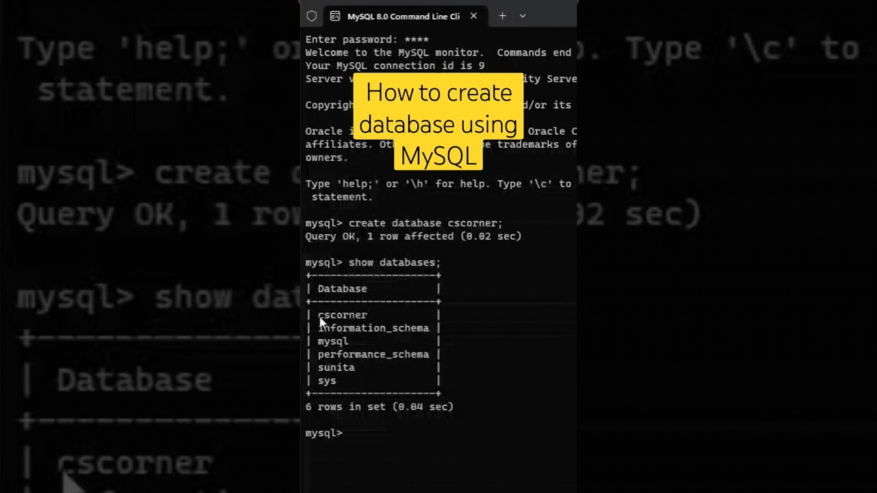 Create a MySQL Database in Minutes 🗄️