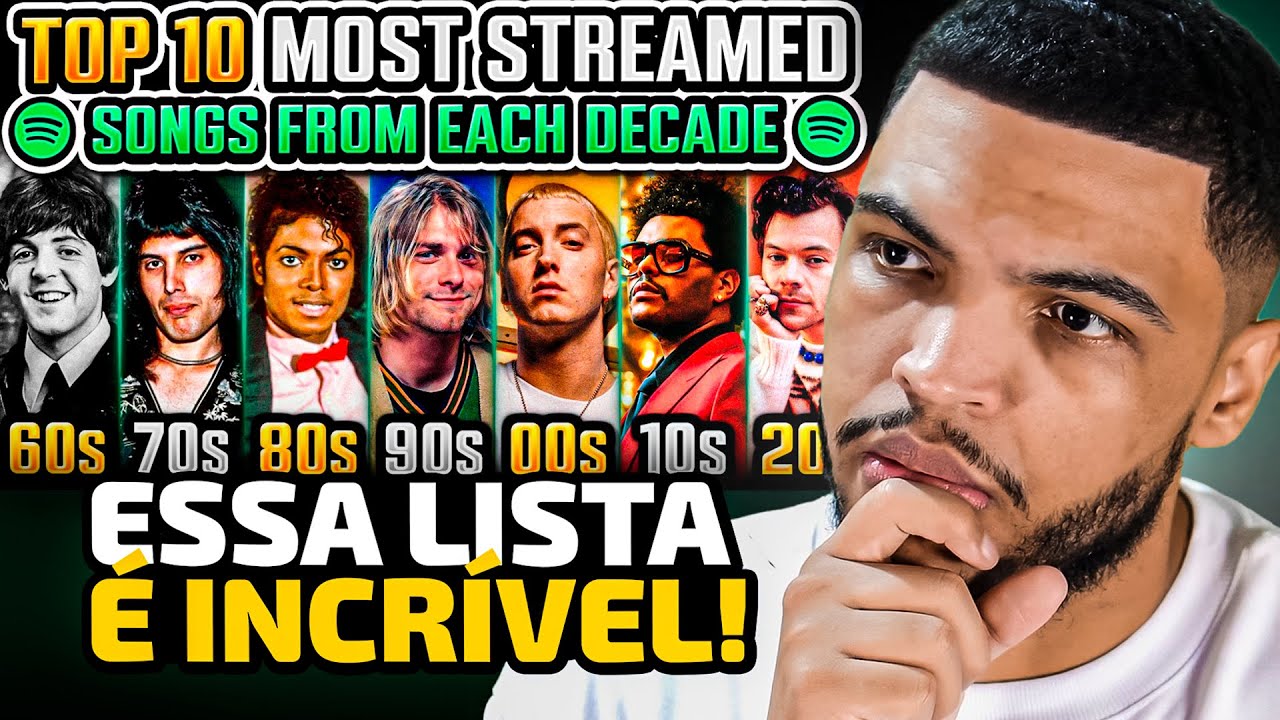 TOP 10 MÚSICAS MAIS TOCADAS DE CADA DÉCADA (ANOS 60 AOS 2020) | React YouQuiz