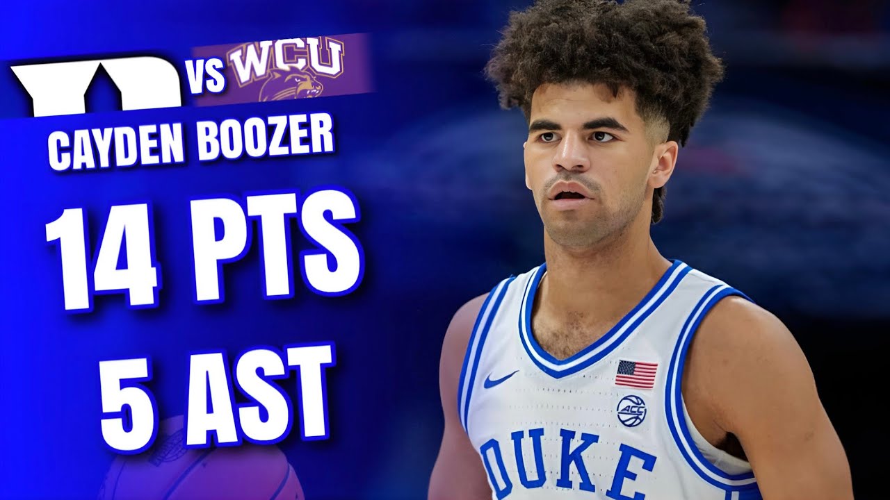 Cayden Boozer Highlights vs Western Carolina 🏀