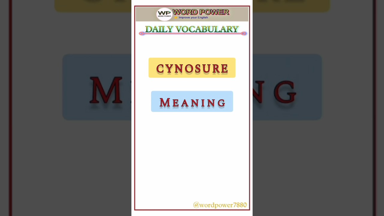 Cynosure Meaning Explained ✨