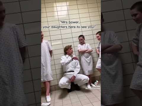 Jamie Campbell Bower tells a funny story to kids