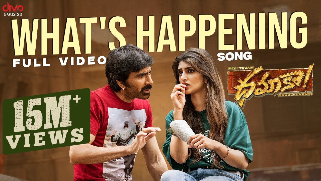 Watch 'What's Happening' Video Song from Dhamaka 🎬 | Ravi Teja & Bheems Ceciroleo