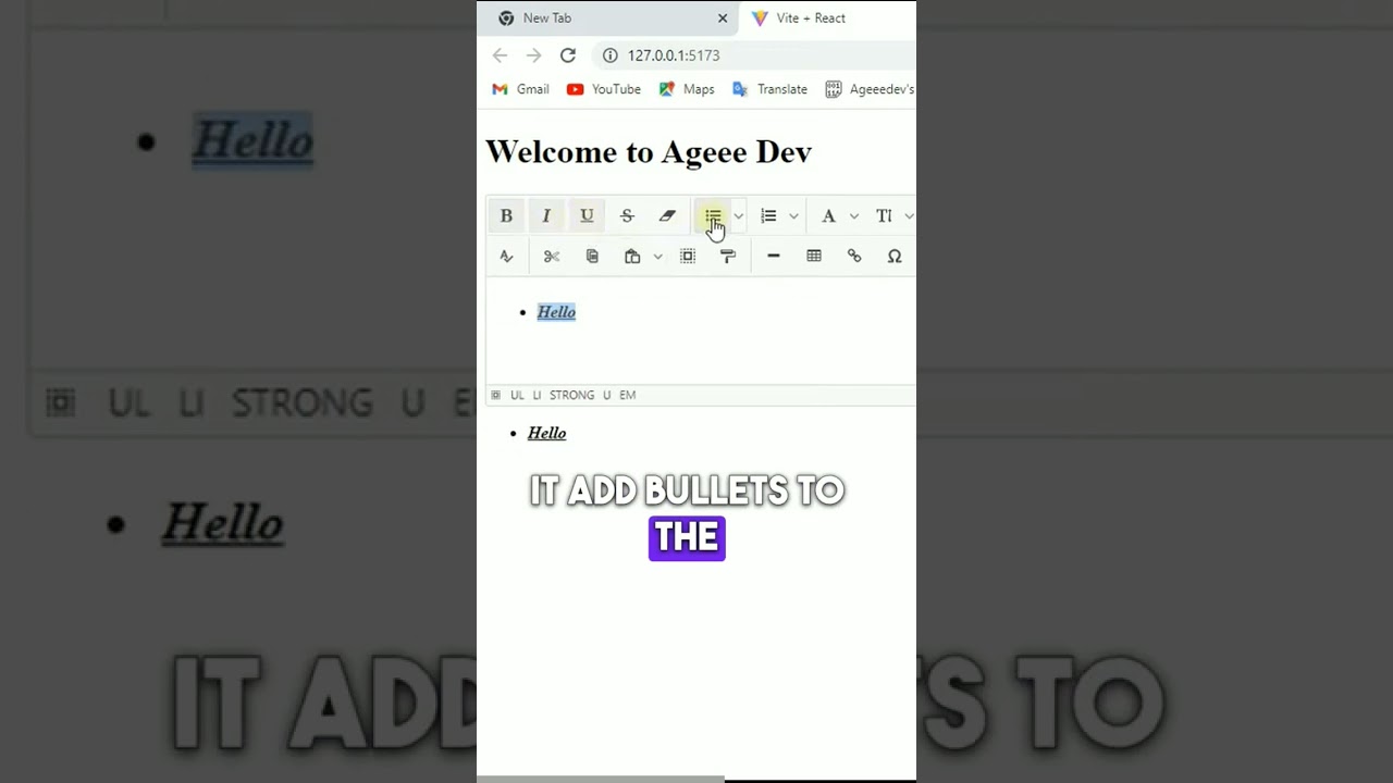 Add WYSIWYG Editor to React.js 🚀