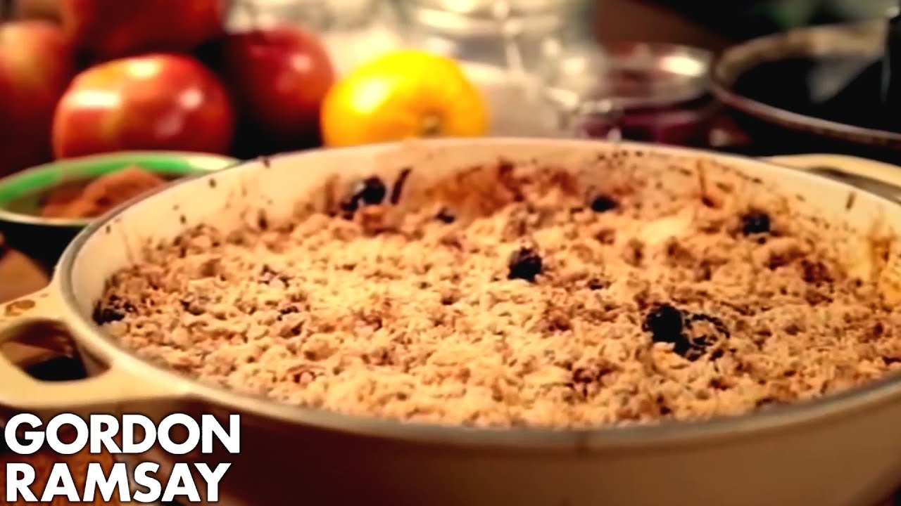 Apple & Cranberry Crumble by Gordon Ramsay 🍏