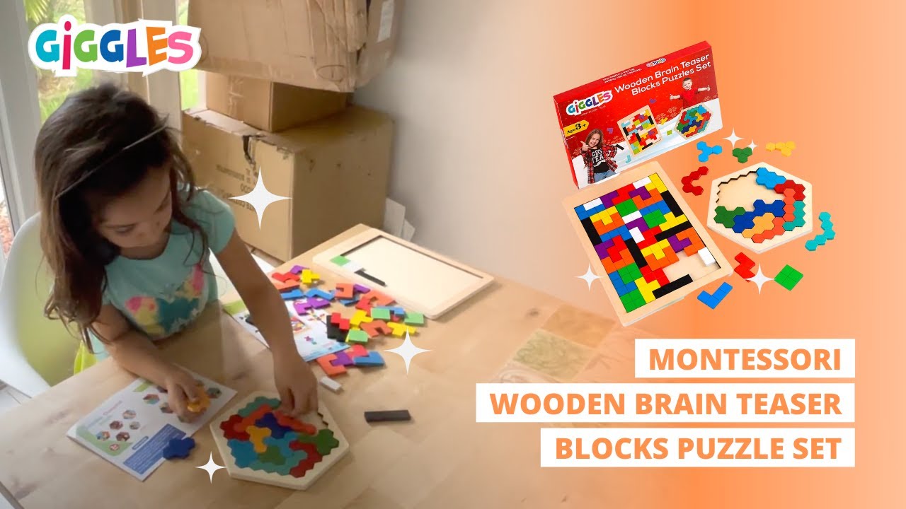 Enhance Your Child’s Brain Skills with Montessori Wooden Puzzle Set 🧩