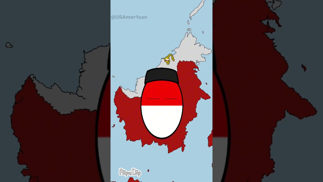 Indonesia EAS Alarm 1950 🇮🇩 Countryballs Animation | #2024 #animation #countryballs #shorts