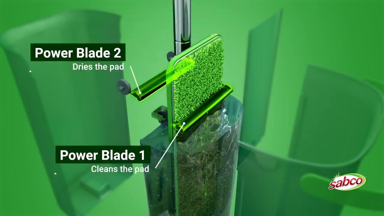 Sabco Flat Mop Sets with Dual Chamber Bucket 🧼