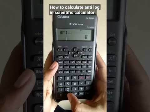 How to calculate anti log in scientific calculator