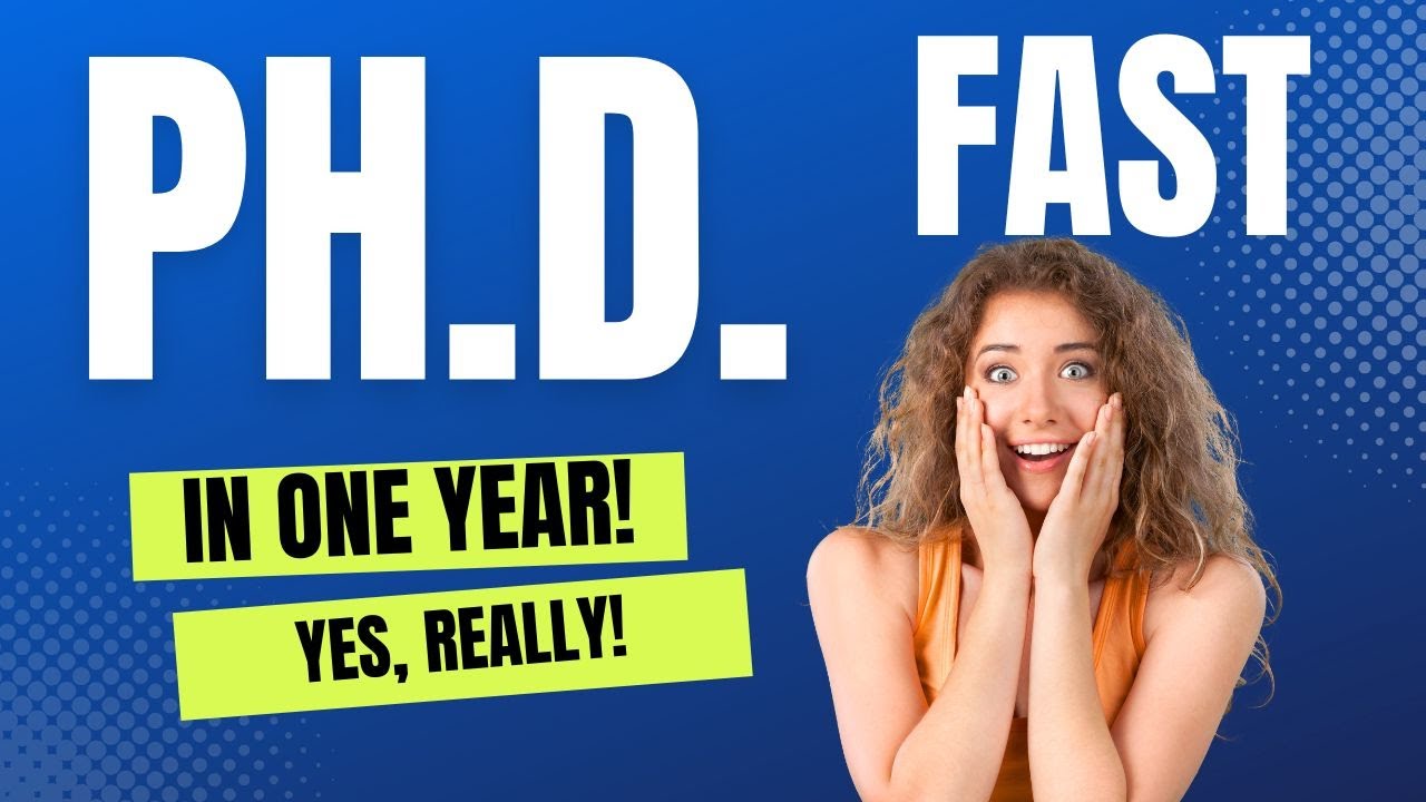 Earn an Online PhD in Just 1 Year 🎓