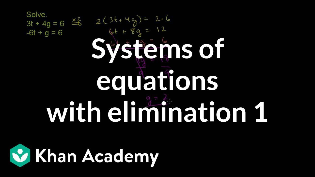 Solving Systems by Elimination | 8th Grade Math ✖️