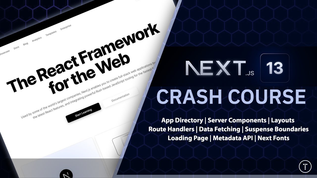 Next.js 13 Crash Course: App Directory & Server Components π