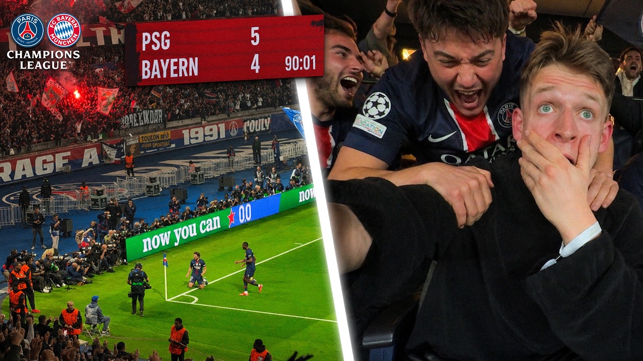 I WITNESSED 9 GOAL THRILLER at PSG vs BAYERN