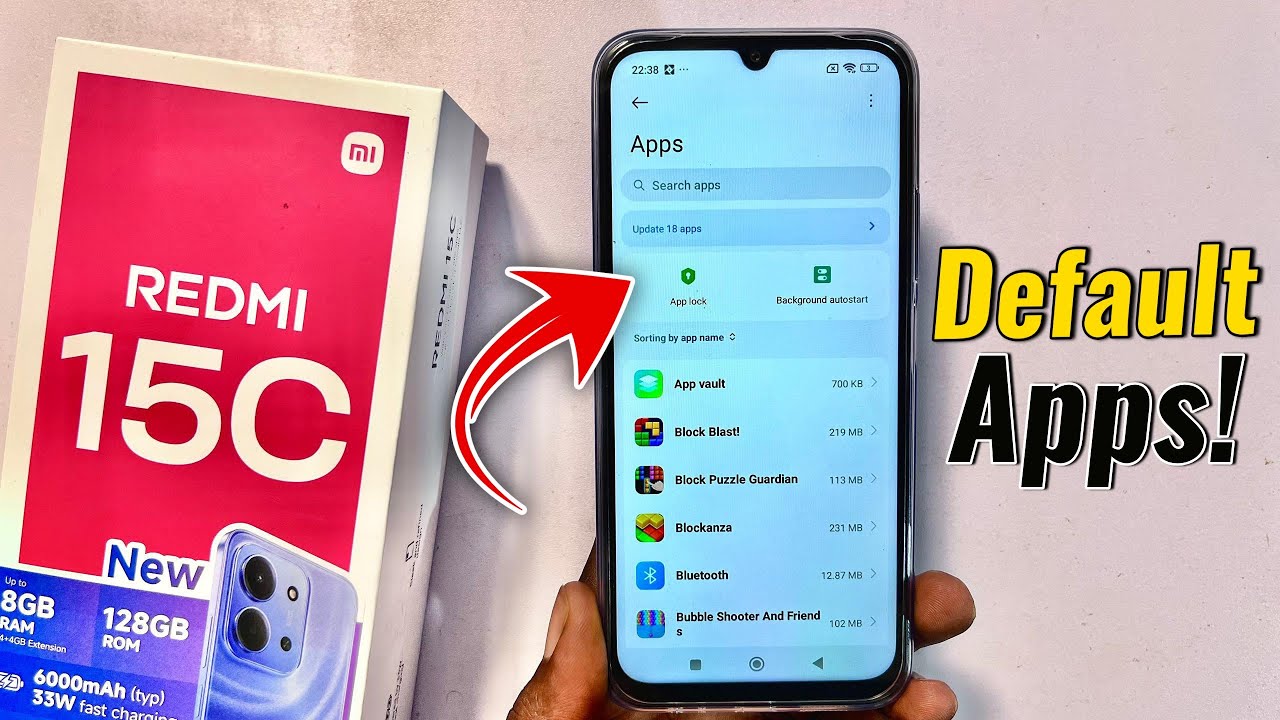 Redmi 15C: Change Default Apps Easily