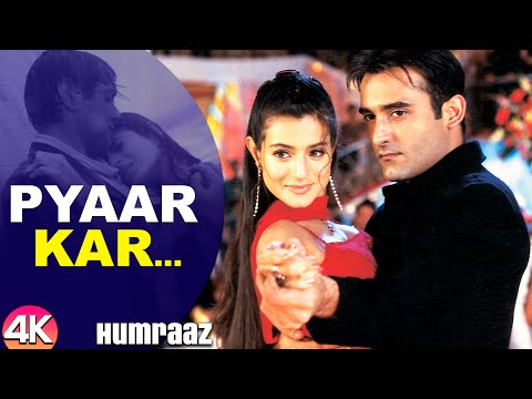 Pyaar Kar Ikrar Kar - 4K Video | Bobby Deol, Amisha Patel & Akshaye Khanna | Humraaz | Hindi Songs