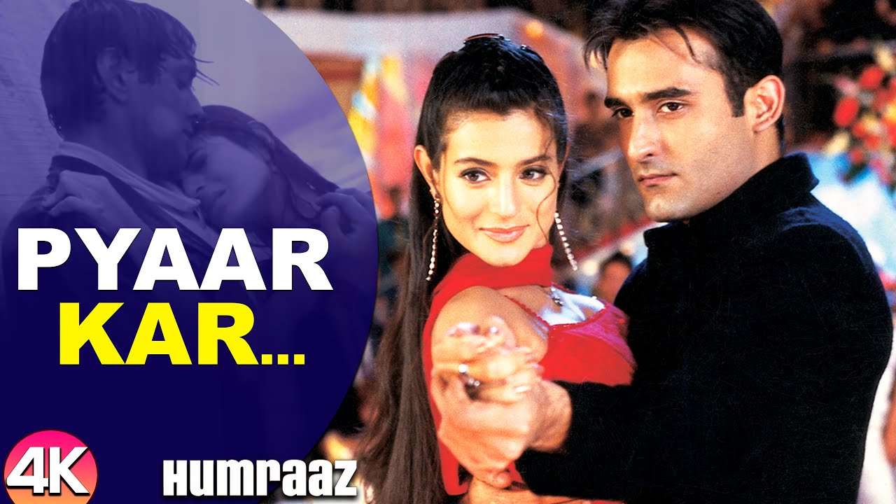 Pyaar Kar Ikrar Kar - 4K Romantic Song | Bobby Deol, Amisha Patel & Akshaye Khanna | Humraaz