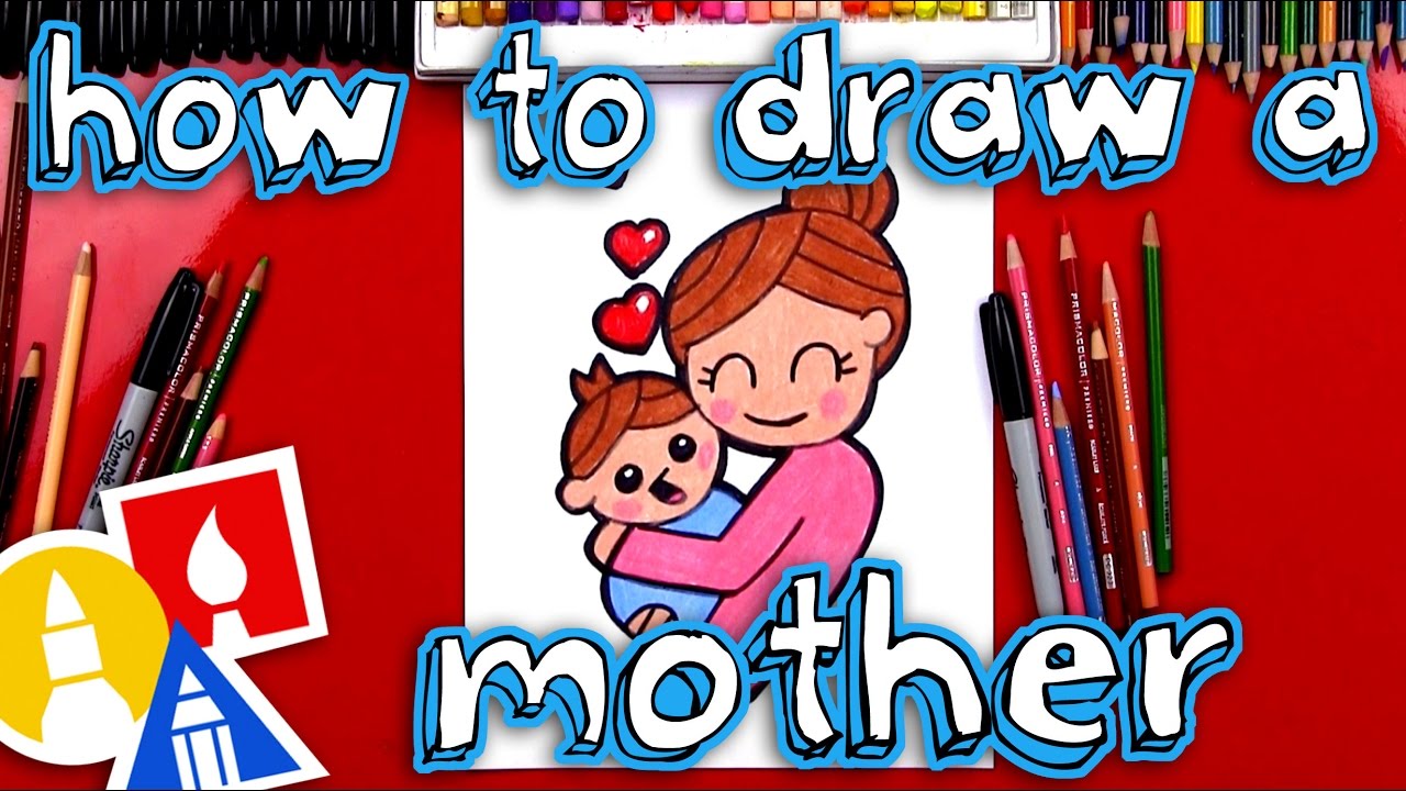 How to Draw a Mother Hugging Her Baby 🤱