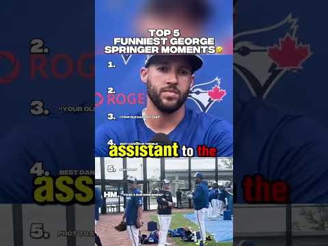 TOP 5 FUNNIEST GEORGE SPRINGER MOMENTS๐คฃ #georgespringer #bluejays #mlb #top5 #sports