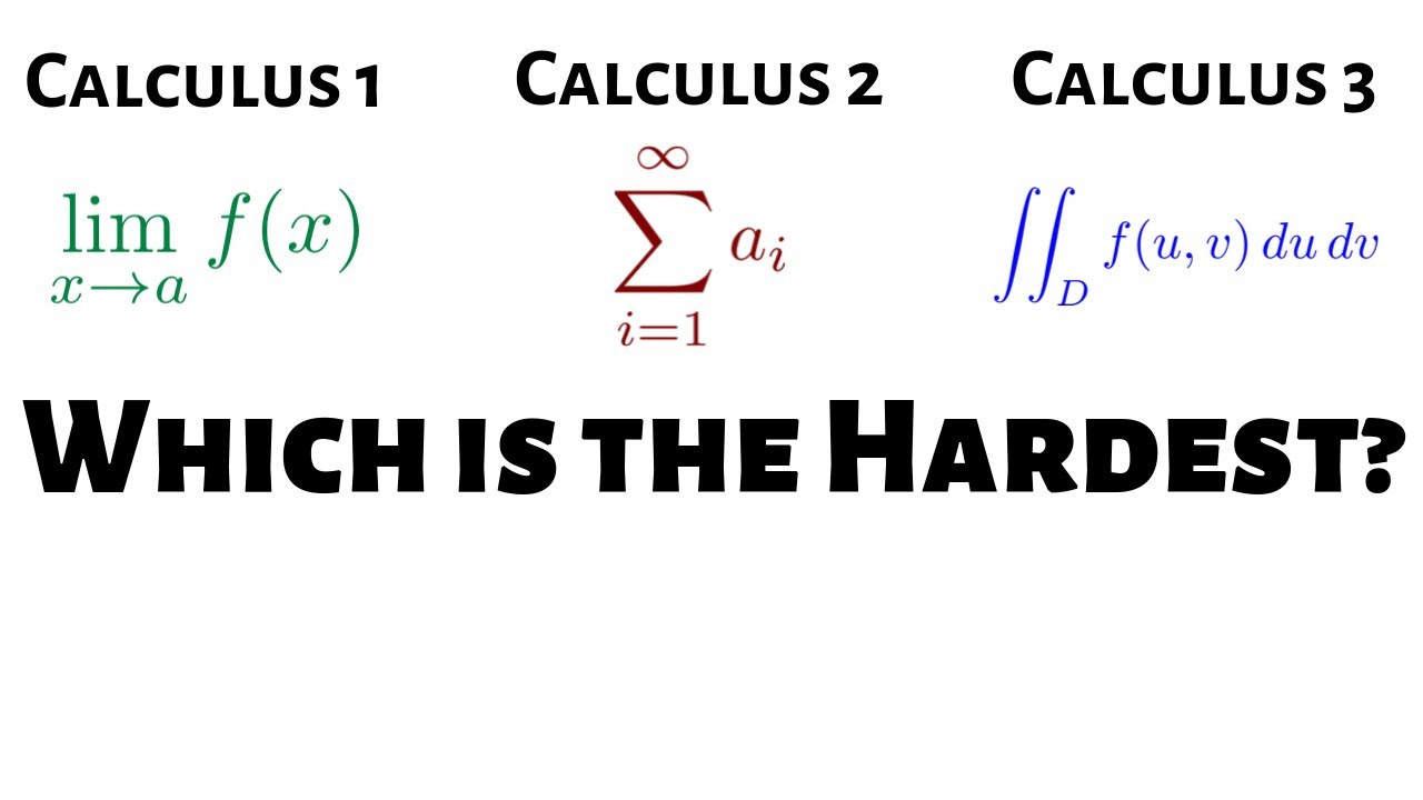 The Most Challenging Calculus Course: Which One Is It? 🔢